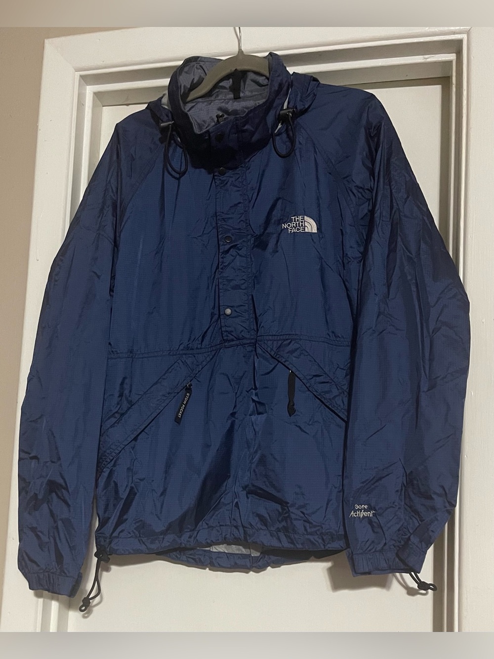 Vintage Blue The North Face Gore-Tex ActiVent Lightweight Rain Coat Men's Large